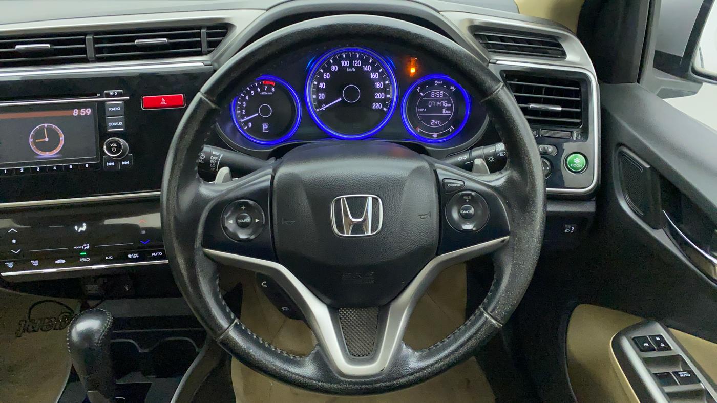 2015 Honda City VX CVT PETROL, Petrol, Automatic, 71,581 km, Steering Wheel Close Up