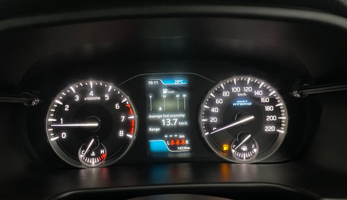 2025 Maruti BREZZA ZXI + SMART HYBRID, Petrol, Manual, 1,421 km, Odometer Image
