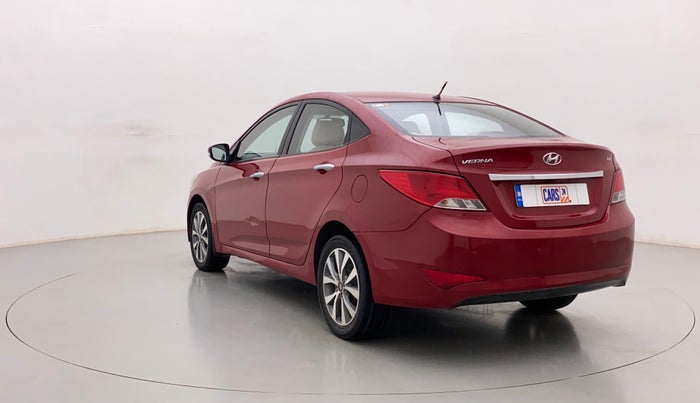 2015 Hyundai Verna FLUIDIC 4S1.6 VTVT S O AT, Petrol, Automatic, 81,562 km, Left Back Diagonal