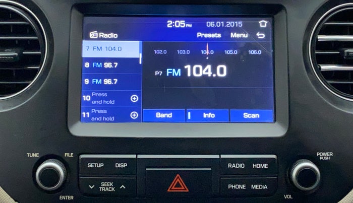 2019 Hyundai Grand i10 SPORTZ 1.2 KAPPA VTVT, CNG, Manual, 44,726 km, Infotainment System