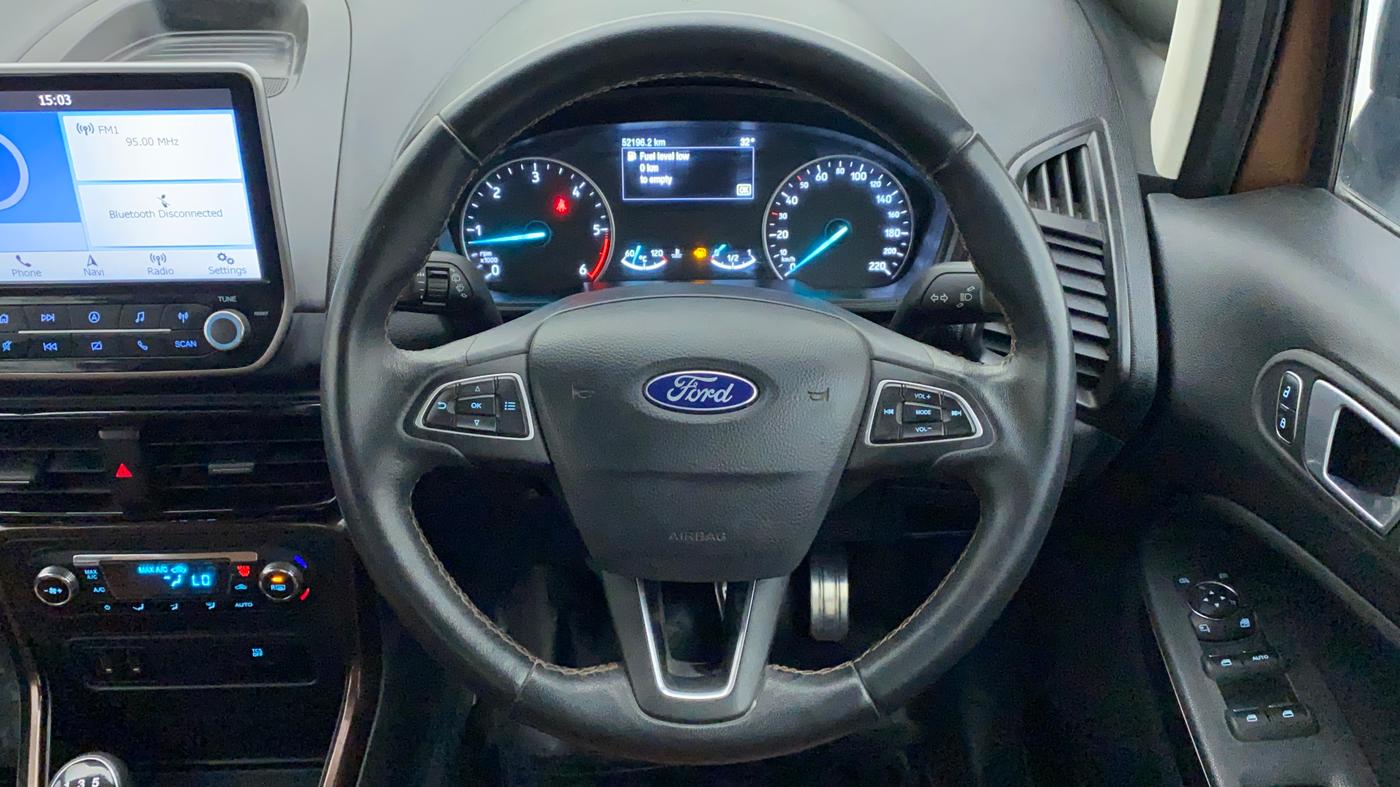 2019 Ford Ecosport TITANIUM 1.5L THUNDER EDTION DIESEL, Diesel, Manual, 52,304 km, Steering Wheel Close Up