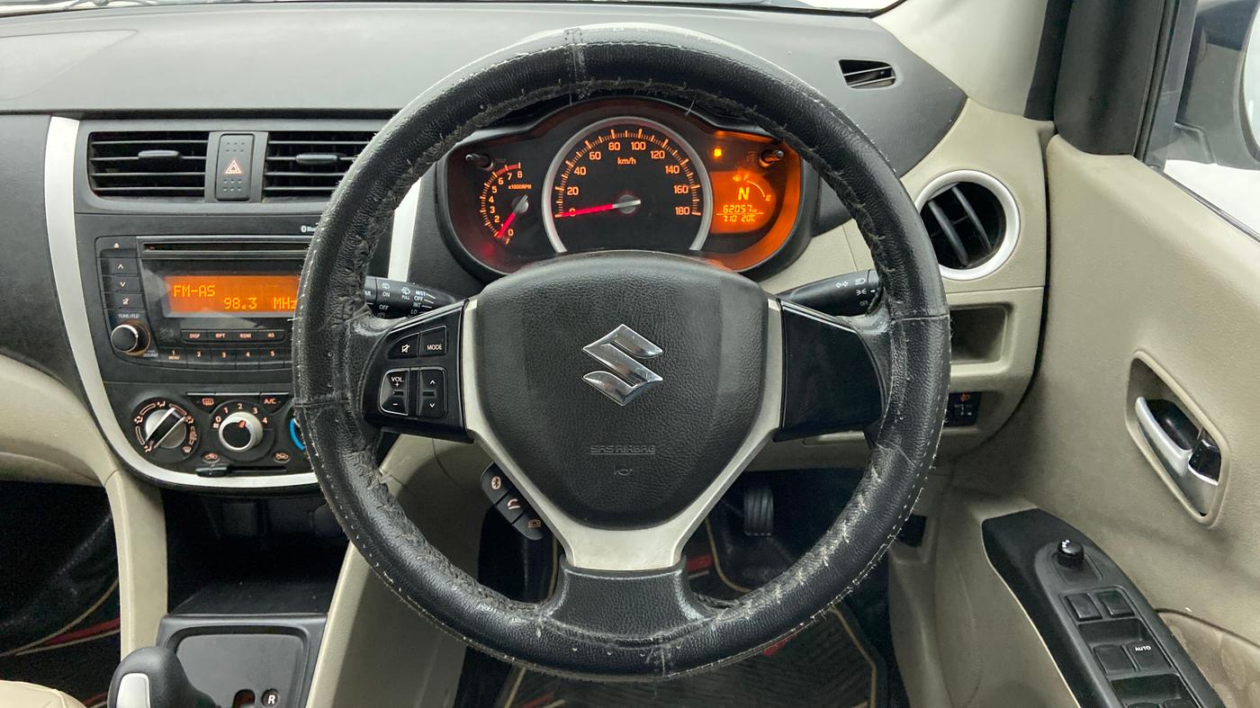 2015 Maruti Celerio ZXI AMT, Petrol, Automatic, 62,057 km, Steering Wheel Close Up
