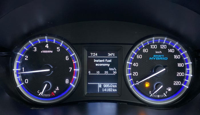 2022 Maruti S Cross ZETA SHVS PETROL, Petrol, Manual, 14,297 km, Odometer Image