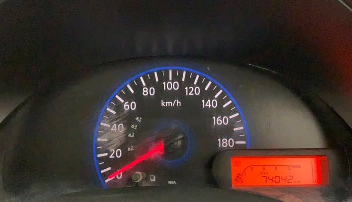 2014 Datsun Go T, Petrol, Manual, 73,975 km, Odometer Image