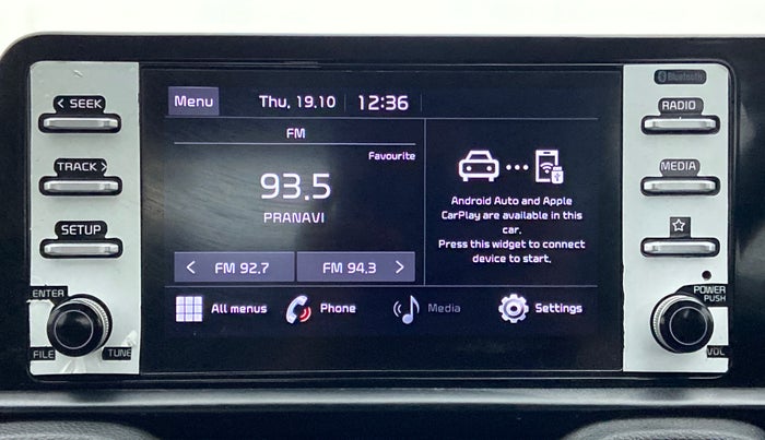 2020 KIA SONET HTK PLUS 1.2, Petrol, Manual, 76,615 km, Infotainment System
