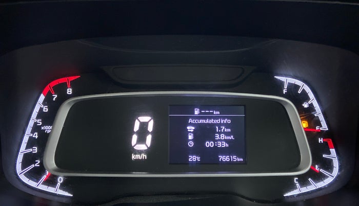 2020 KIA SONET HTK PLUS 1.2, Petrol, Manual, 76,615 km, Odometer Image