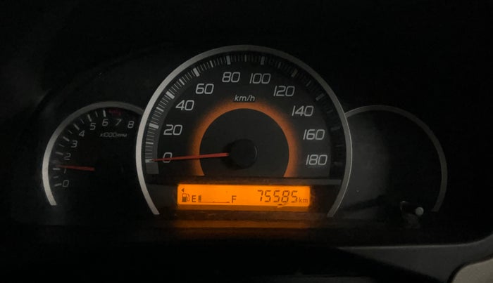 2014 Maruti Wagon R 1.0 VXI, Petrol, Manual, 75,577 km, Odometer Image