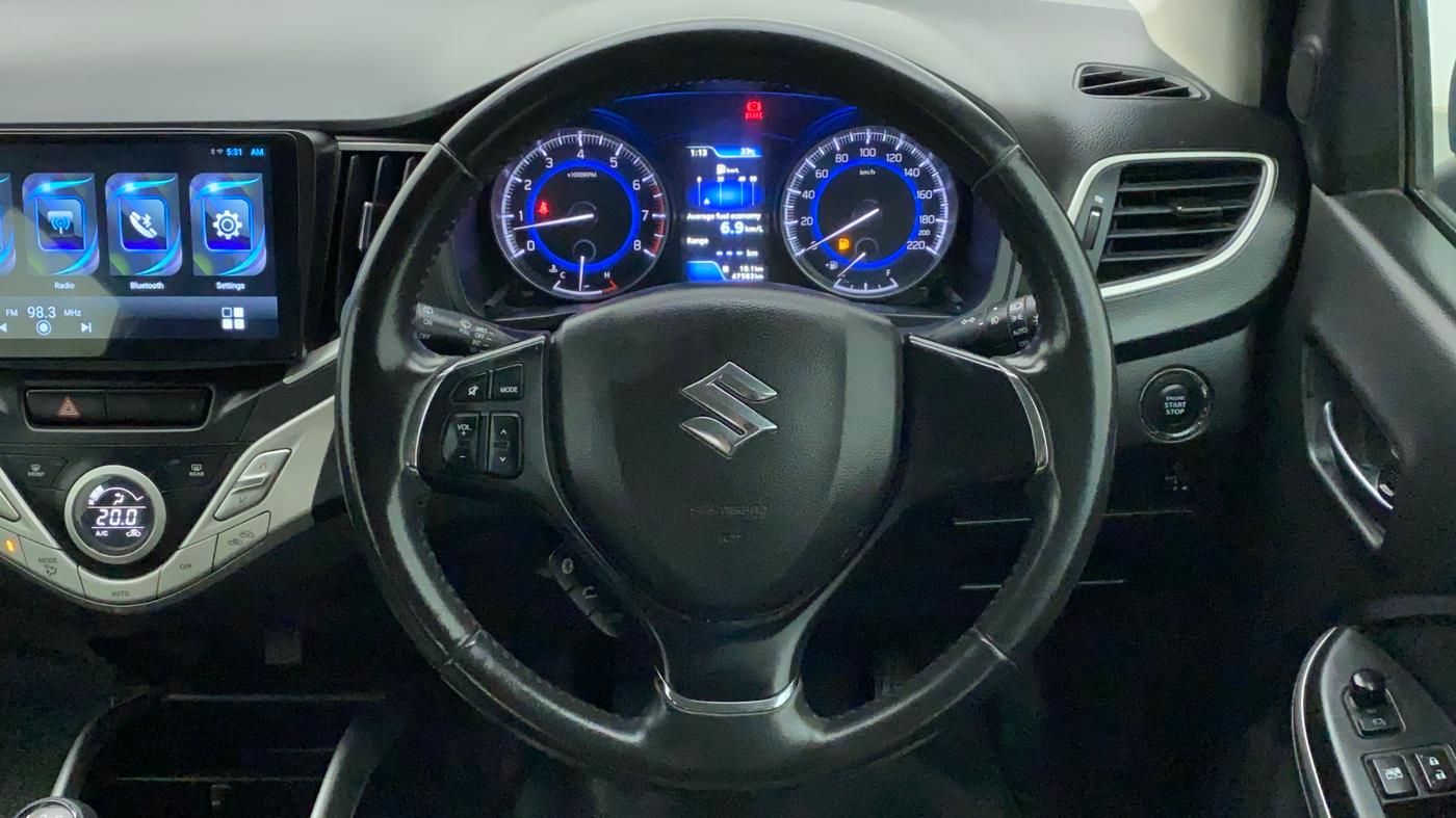2017 Maruti Baleno ZETA PETROL 1.2, Petrol, Manual, 47,583 km, Steering Wheel Close Up