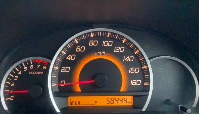 2014 Maruti Wagon R 1.0 VXI, Petrol, Manual, 58,456 km, Odometer Image