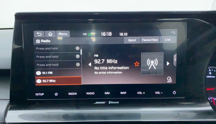 2021 KIA SELTOS GTX PLUS DCT 1.4 PETROL, Petrol, Automatic, 21,581 km, Infotainment System