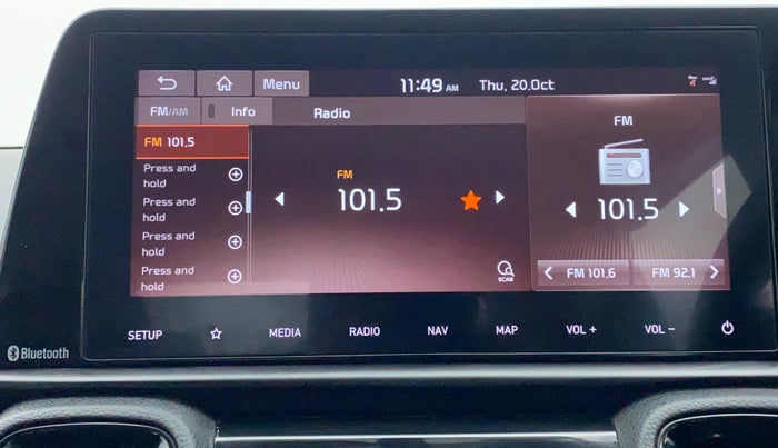 2020 KIA SONET GTX PLUS DCT 1.0, Petrol, Automatic, 12,056 km, Infotainment System
