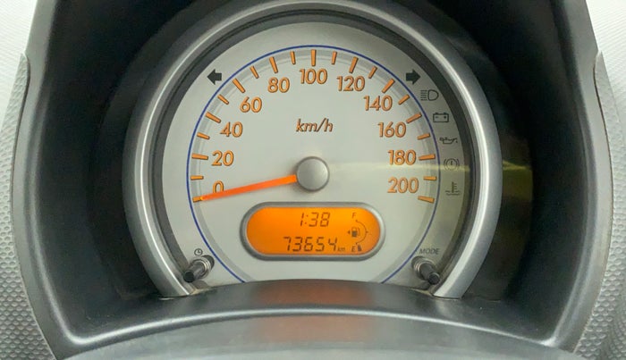 2010 Maruti Ritz LXI, Petrol, Manual, 73,755 km, Odometer Image
