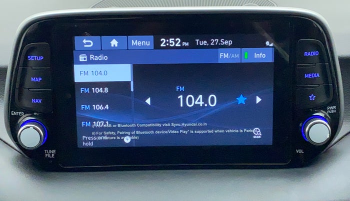 2020 Hyundai Tucson 2WD AT GLS PETROL, Petrol, Automatic, 39,064 km, Infotainment System
