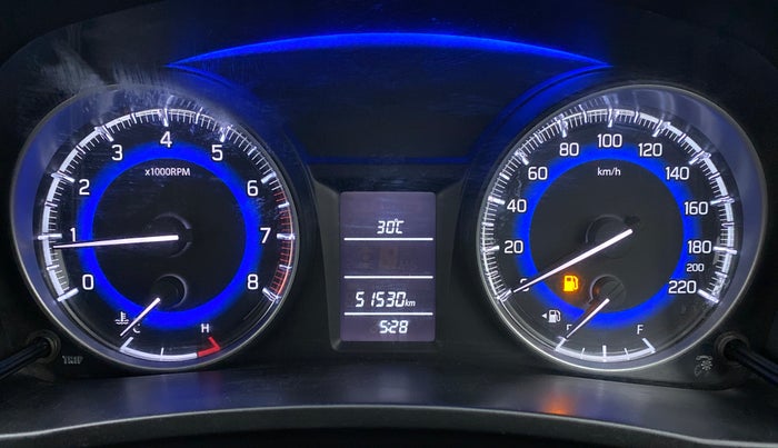 2016 Maruti Baleno DELTA PETROL 1.2, Petrol, Manual, 51,598 km, Odometer Image