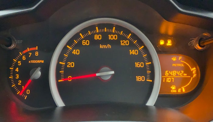 2018 Maruti Celerio VXI CNG D, CNG, Manual, 65,067 km, Odometer Image