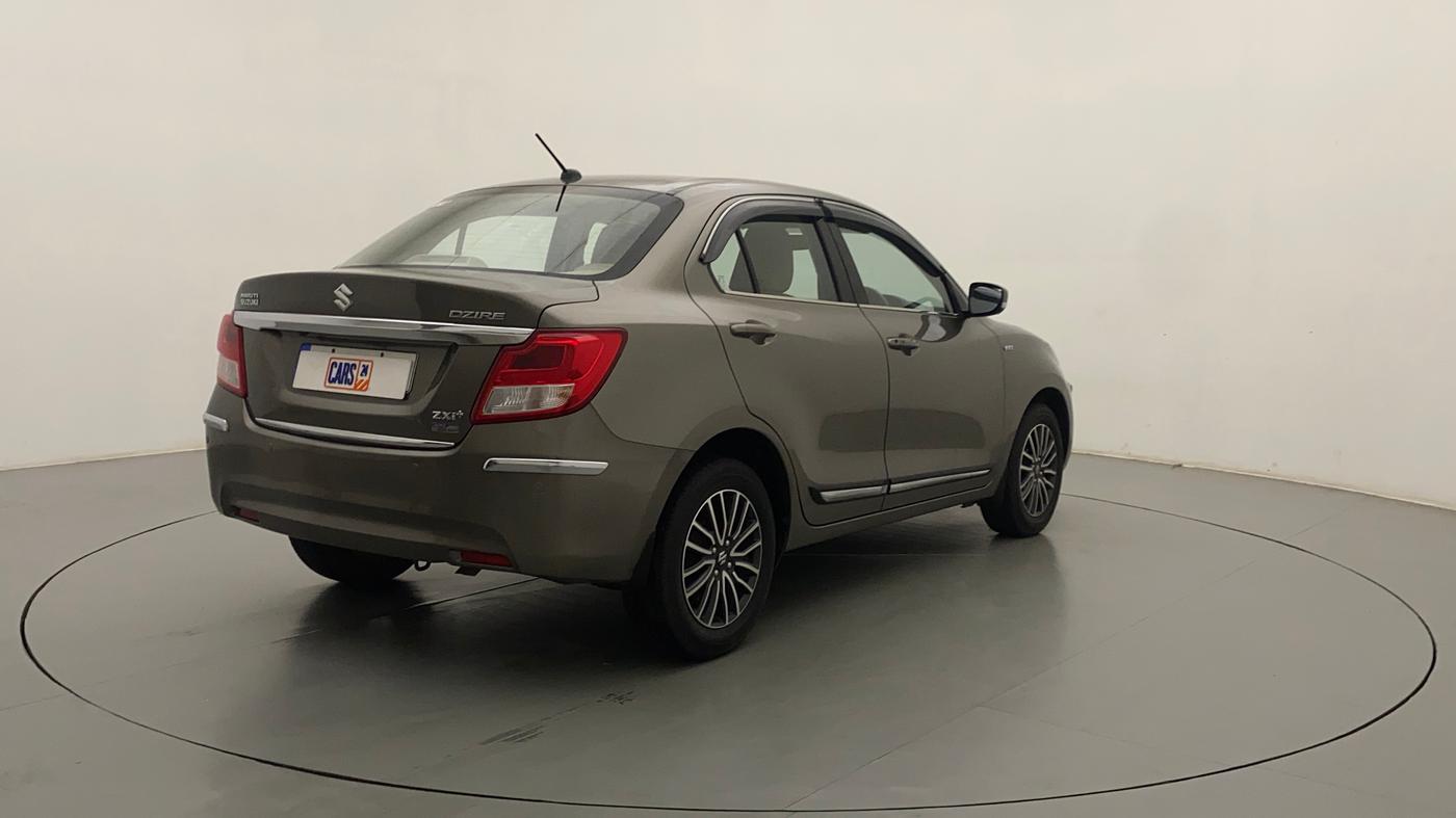 2019 Maruti Dzire ZXI PLUS AMT, Petrol, Automatic, 43,380 km, Right Back Diagonal