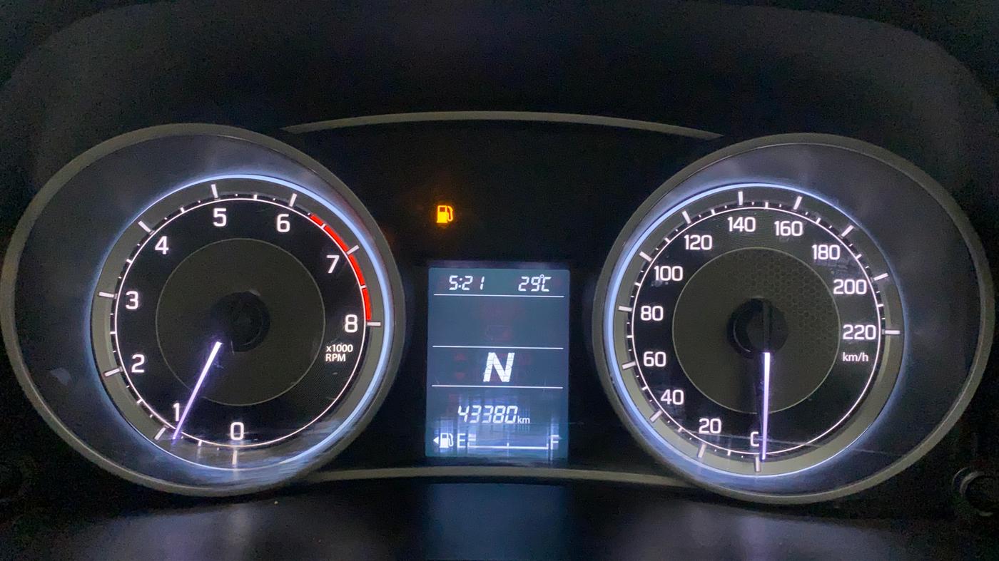 2019 Maruti Dzire ZXI PLUS AMT, Petrol, Automatic, 43,380 km, Odometer Image