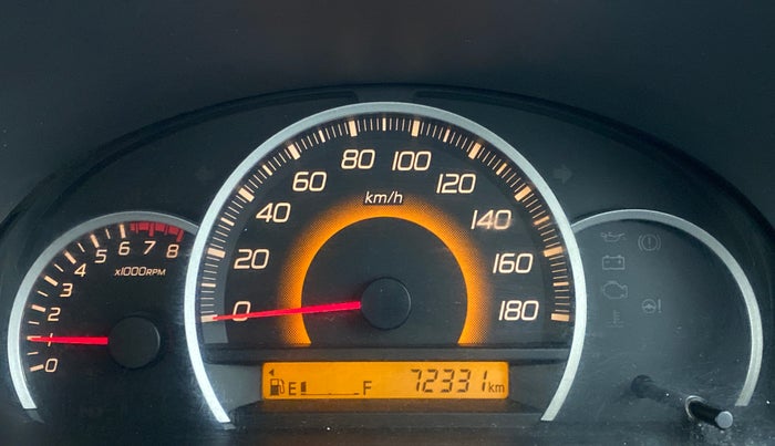 2012 Maruti Wagon R 1.0 VXI, Petrol, Manual, 72,371 km, Odometer Image