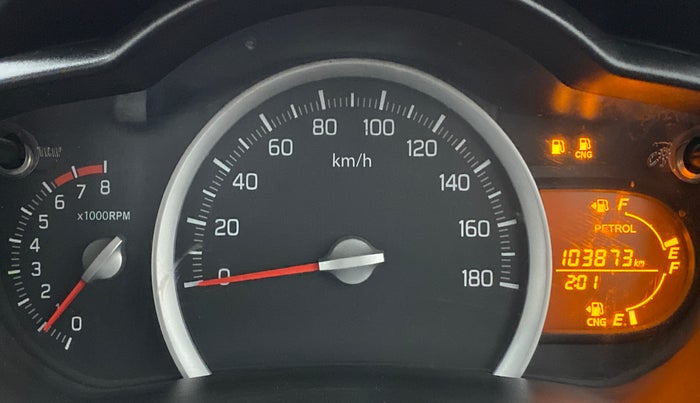 2019 Maruti Celerio VXI (O) CNG, CNG, Manual, 1,03,938 km, Odometer Image