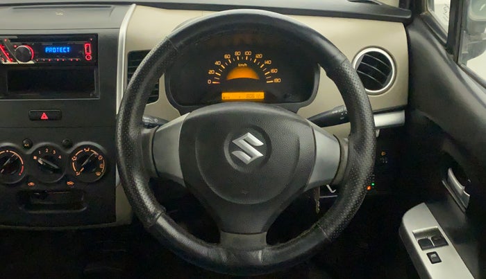 2013 Maruti Wagon R 1.0 LXI CNG, CNG, Manual, 80,601 km, Steering Wheel Close Up