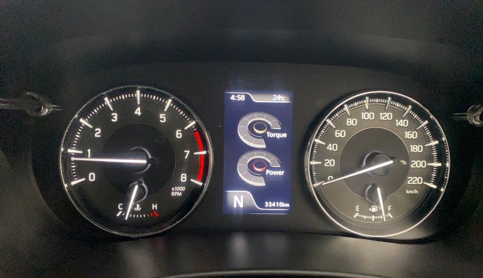 2023 Toyota Glanza V AMT, Petrol, Automatic, 33,410 km, Odometer Image