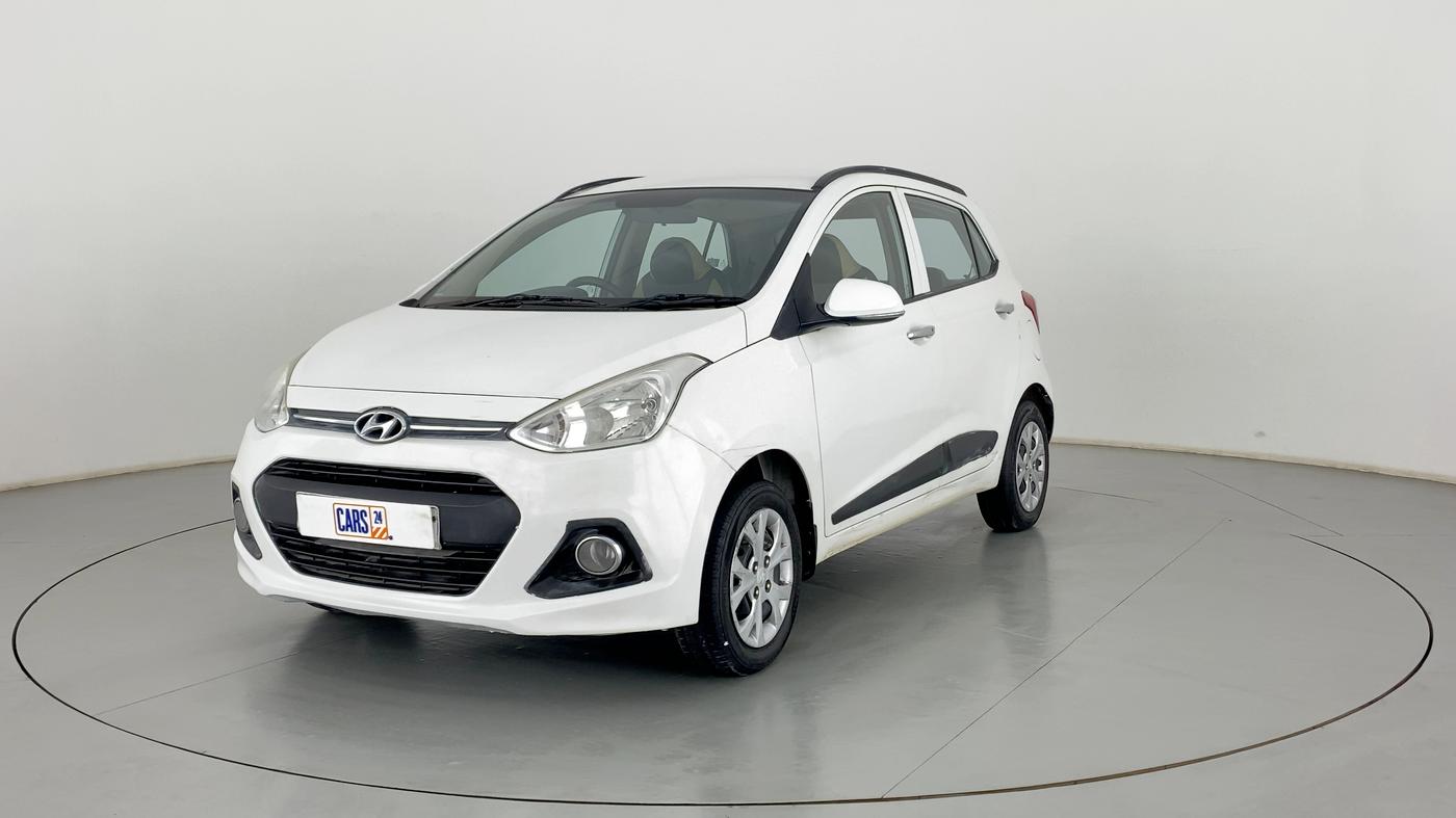 2014 Hyundai Grand i10 SPORTZ 1.2 KAPPA VTVT, Petrol, Manual, 96,601 km, Left Front Diagonal