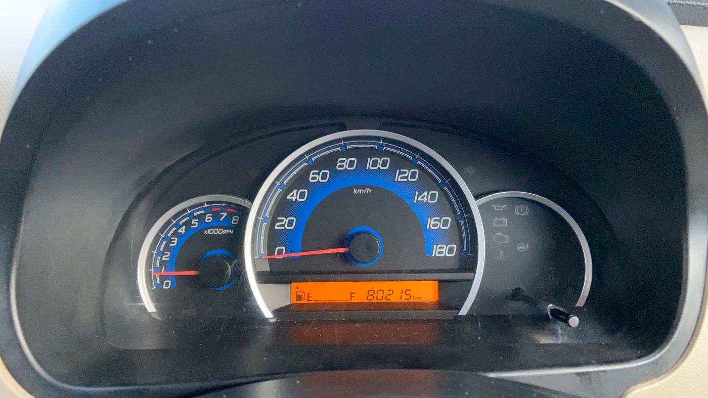 2017 Maruti Wagon R 1.0 VXI, Petrol, Manual, 80,198 km, Odometer Image