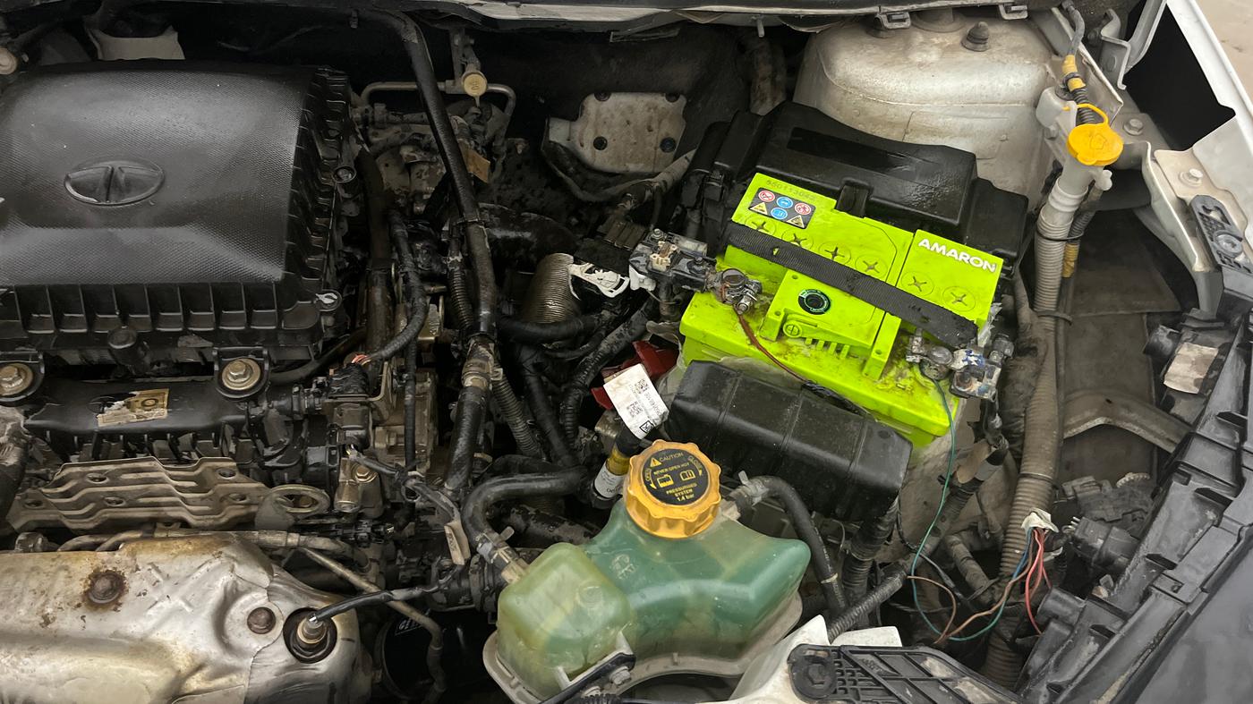 2023 Tata NEXON CREATIVE+ AMT 1.2 PETROL, Petrol, Automatic, 56,953 km, Engine View - Left