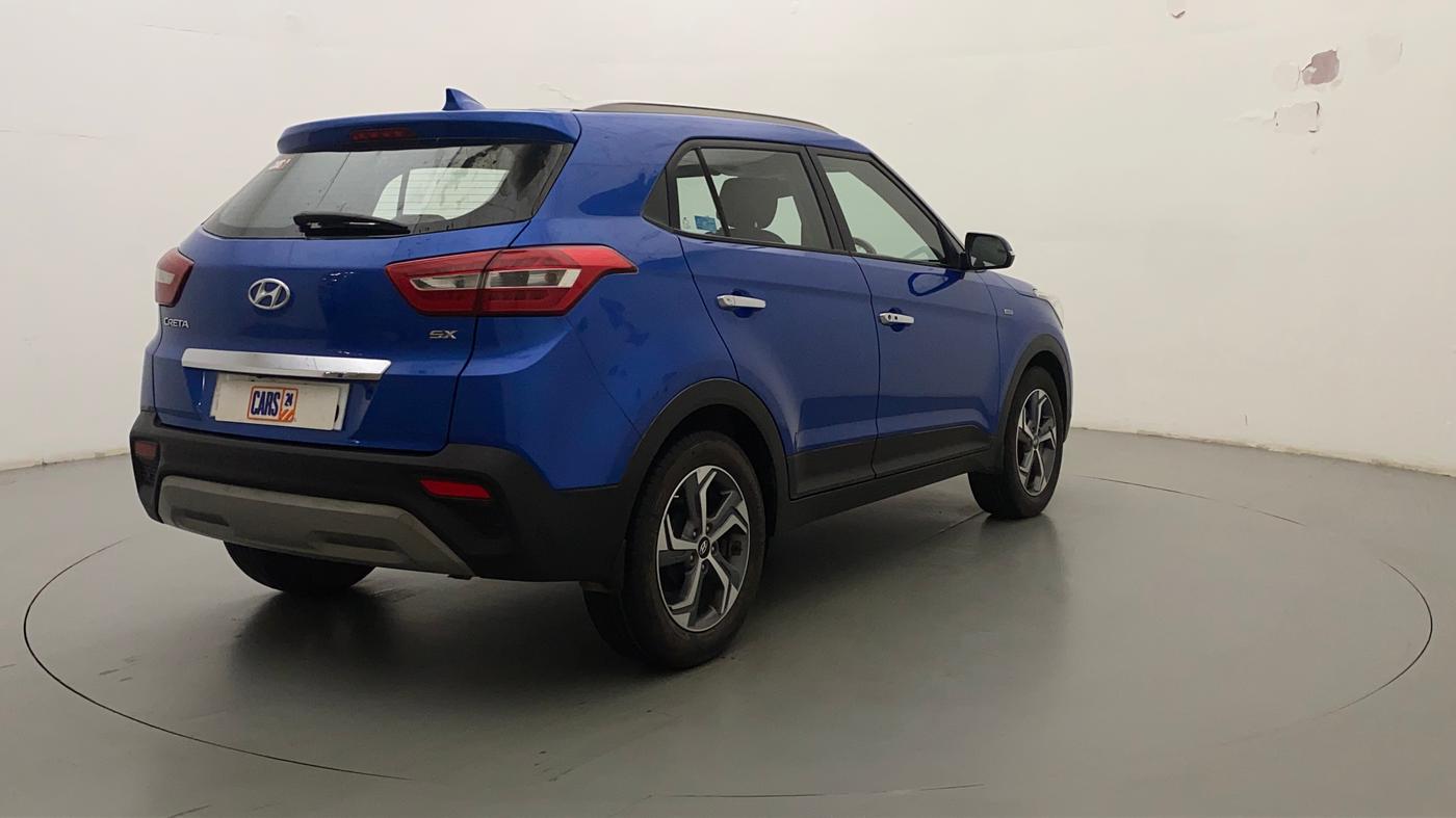 2019 Hyundai Creta SX AT 1.6 PETROL, Petrol, Automatic, 27,780 km, Right Back Diagonal