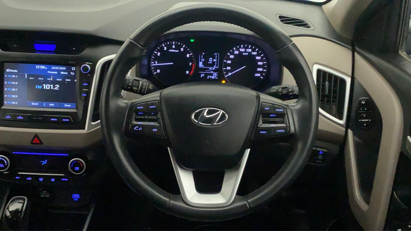 2019 Hyundai Creta SX AT 1.6 PETROL, Petrol, Automatic, 27,780 km, Steering Wheel Close Up