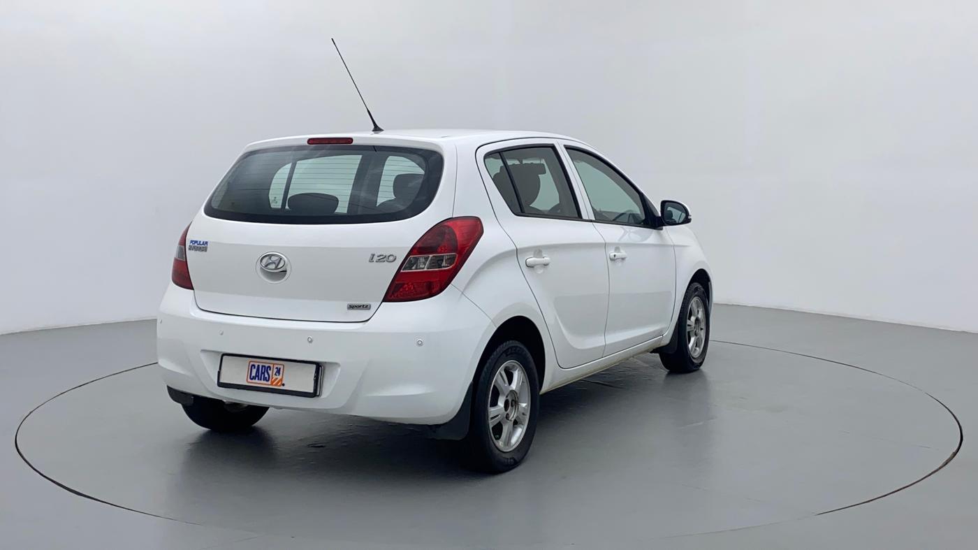 2011 Hyundai i20 SPORTZ 1.2 O, Petrol, Manual, 47,564 km, Right Back Diagonal