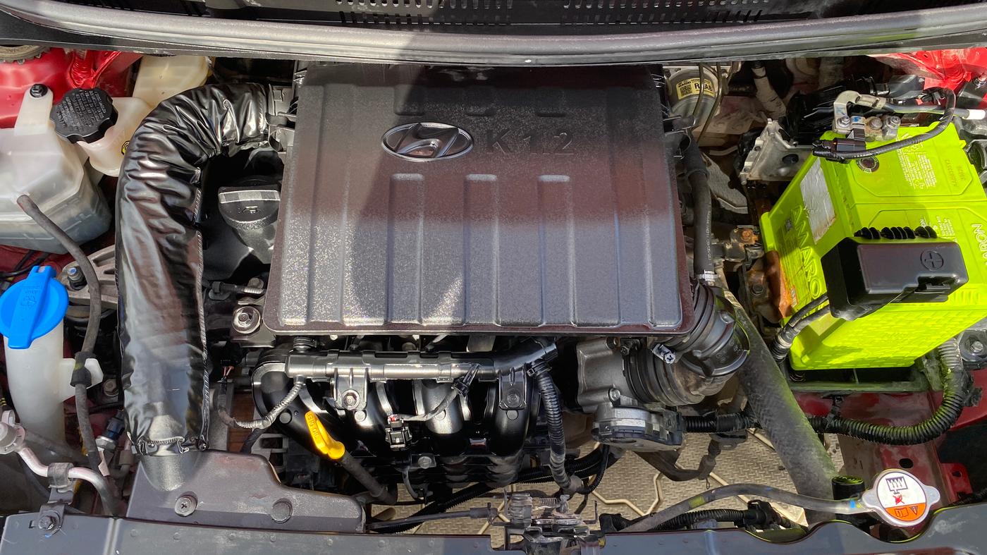 2020 Hyundai AURA SX 1.2 (O), Petrol, Manual, 53,094 km, Engine View