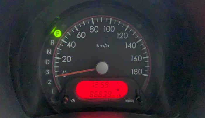 2012 Maruti A Star VXI (ABS) AT, CNG, Automatic, 86,838 km, Odometer Image