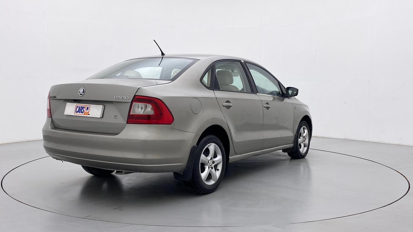 2015 Skoda Rapid 1.5 TDI AT  Ambition Plus, Diesel, Automatic, 70,352 km, Right Back Diagonal