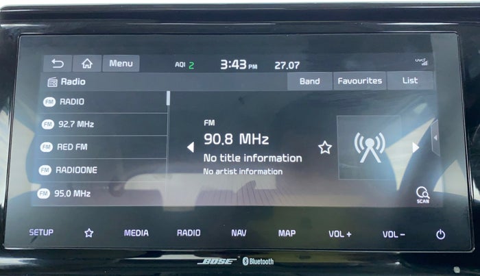 2019 KIA SELTOS GTX + AT PETROL, Petrol, Automatic, 37,363 km, Infotainment System