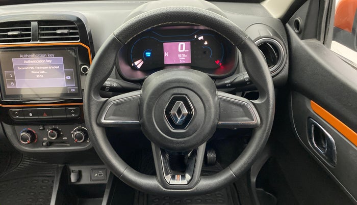 2020 Renault Kwid CLIMBER 1.0 AMT (O), Petrol, Automatic, 9,819 km, Steering Wheel Close Up