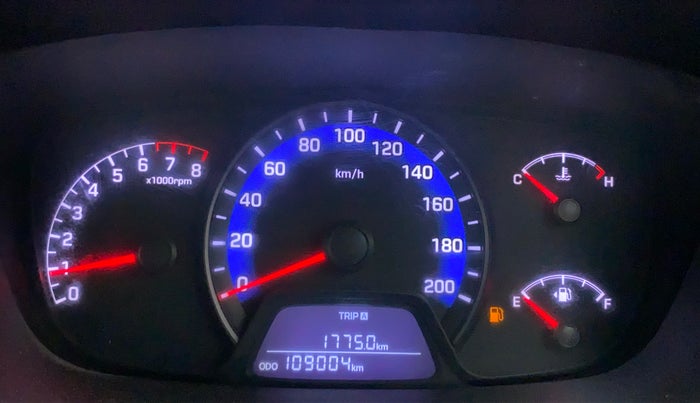2014 Hyundai Xcent SX 1.2, Petrol, Manual, 1,09,004 km, Odometer Image