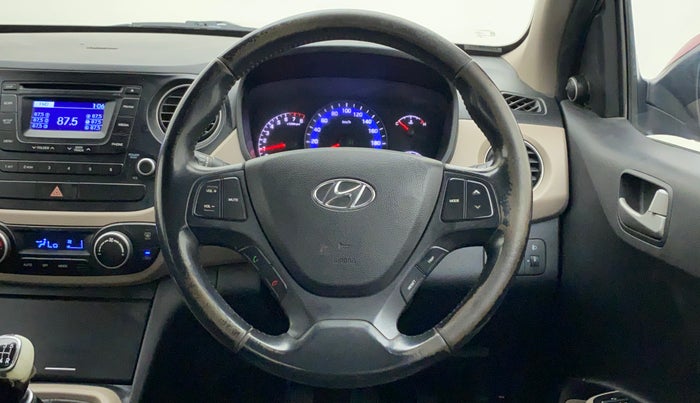 2014 Hyundai Xcent SX 1.2, Petrol, Manual, 1,09,004 km, Steering Wheel Close Up