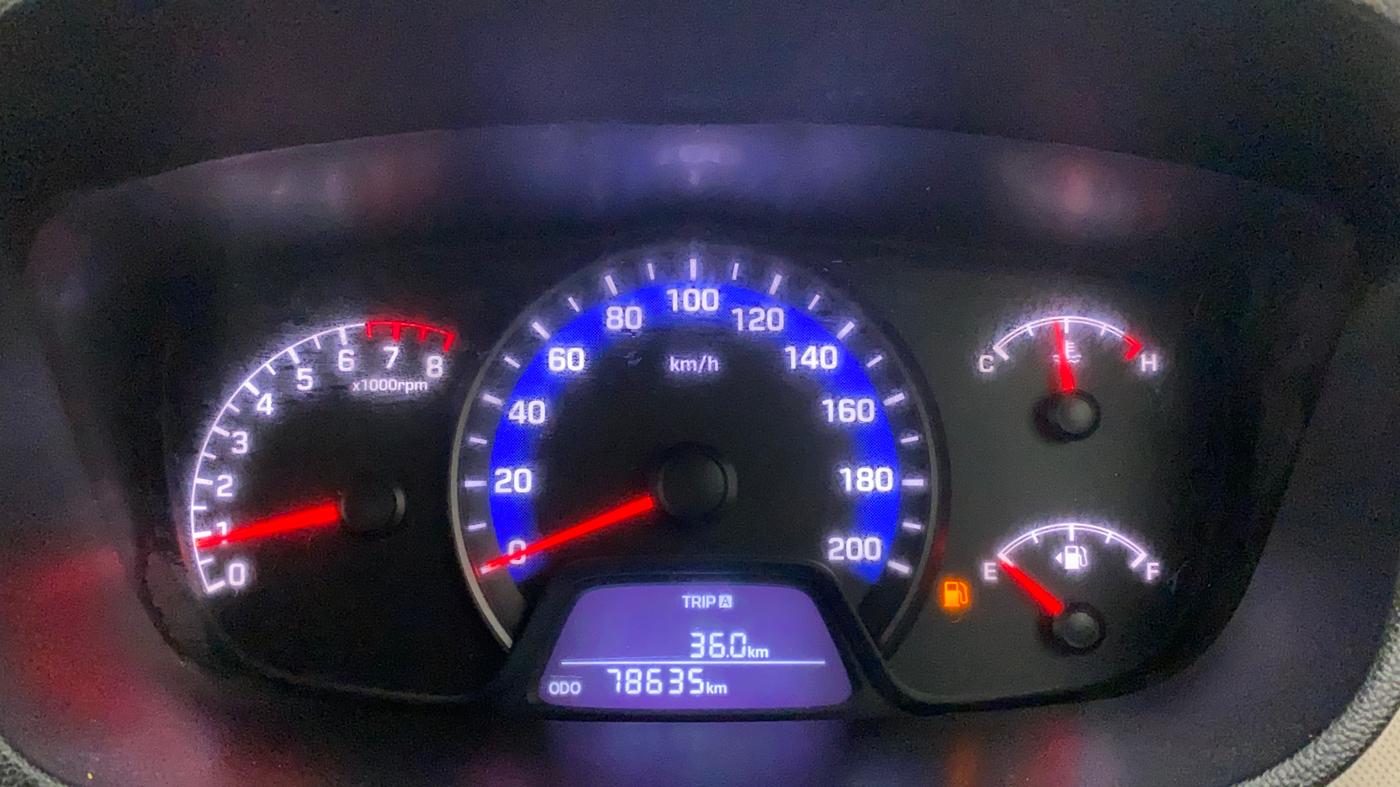 2017 Hyundai Xcent E, Petrol, Manual, 78,652 km, Odometer Image