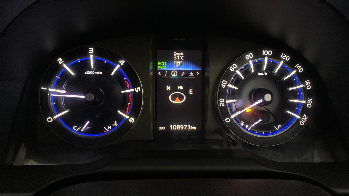 2018 Toyota Innova Crysta 2.8 ZX AT 7 STR, Diesel, Automatic, 1,08,973 km, Odometer Image