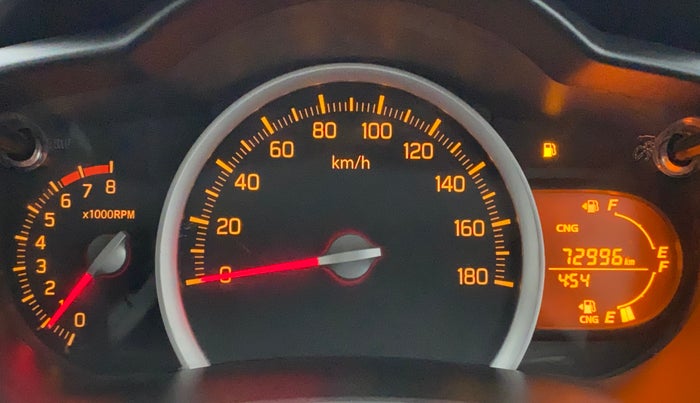2020 Maruti Celerio VXI CNG, CNG, Manual, 72,995 km, Odometer Image