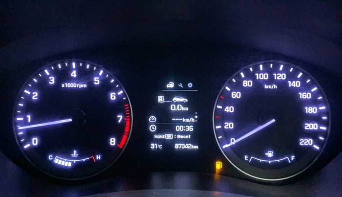 2017 Hyundai Elite i20 ASTA 1.2 (O), Petrol, Manual, 87,424 km, Odometer Image