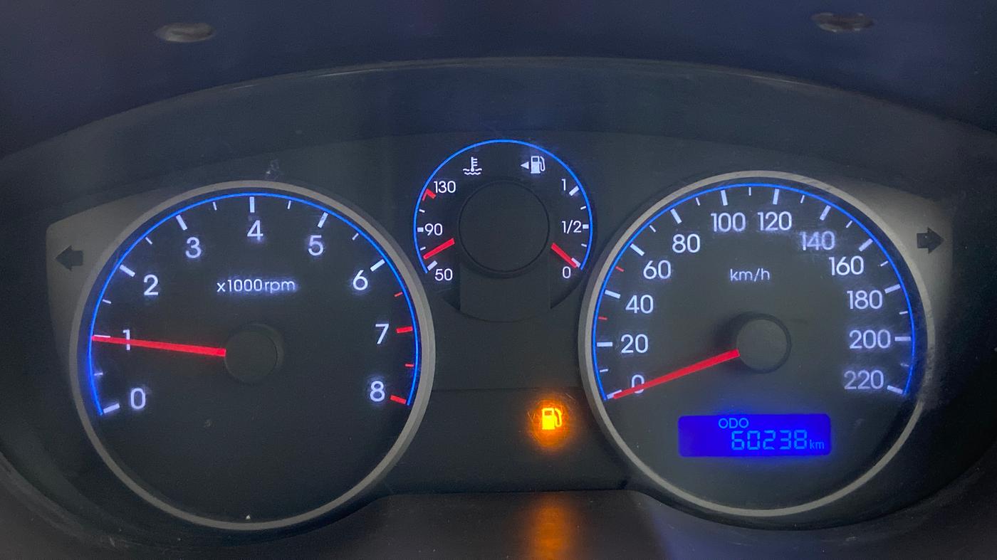2010 Hyundai i20 MAGNA (O) 1.2, Petrol, Manual, 61,302 km, Odometer Image