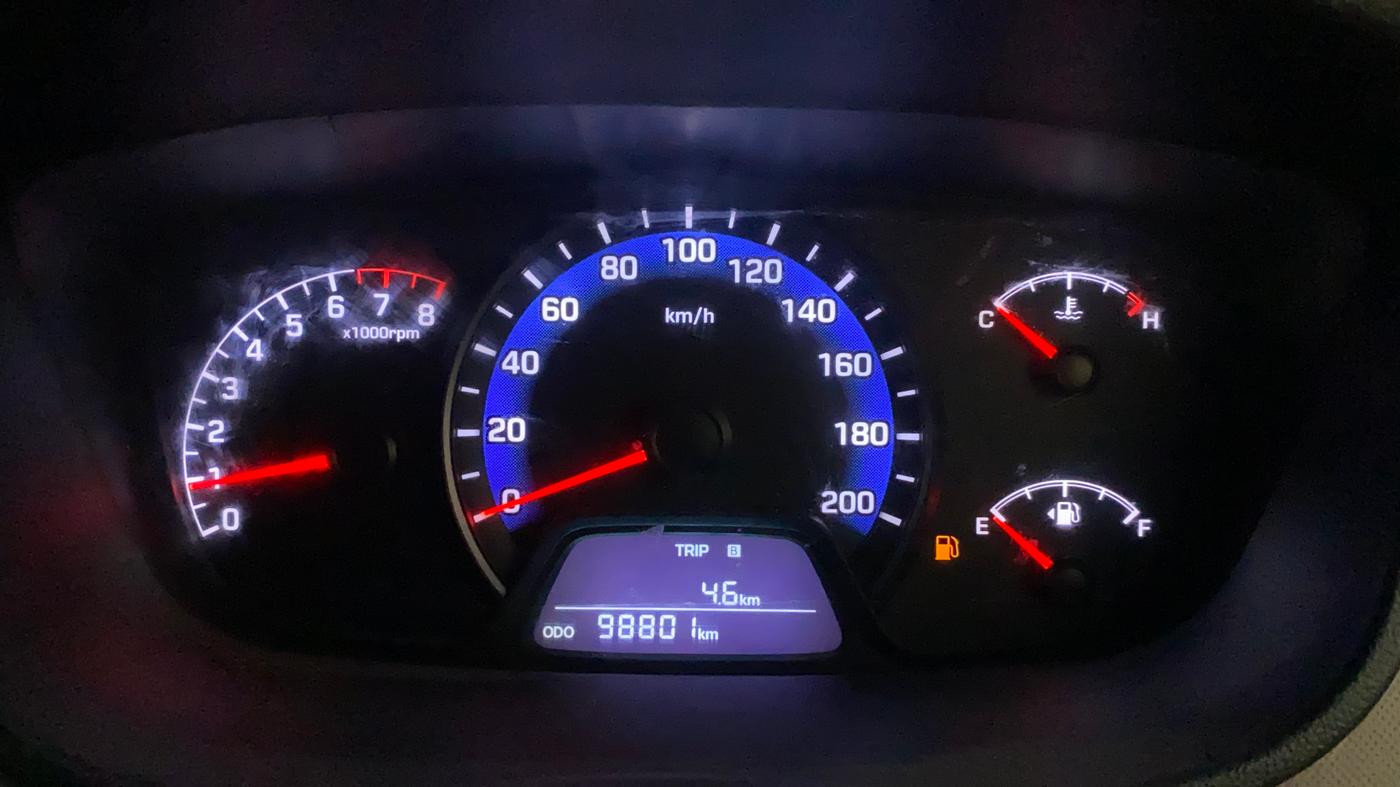 2014 Hyundai Xcent S 1.2, Petrol, Manual, 98,826 km, Odometer Image