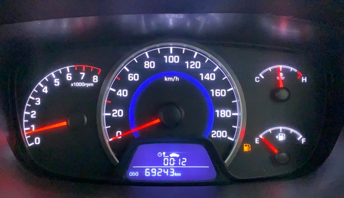 2016 Hyundai Grand i10 SPORTZ 1.2 KAPPA VTVT, Petrol, Manual, 69,302 km, Odometer Image
