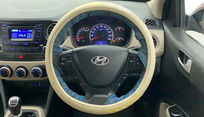 2016 Hyundai Grand i10 SPORTZ 1.2 KAPPA VTVT, Petrol, Manual, 69,302 km, Steering Wheel Close Up