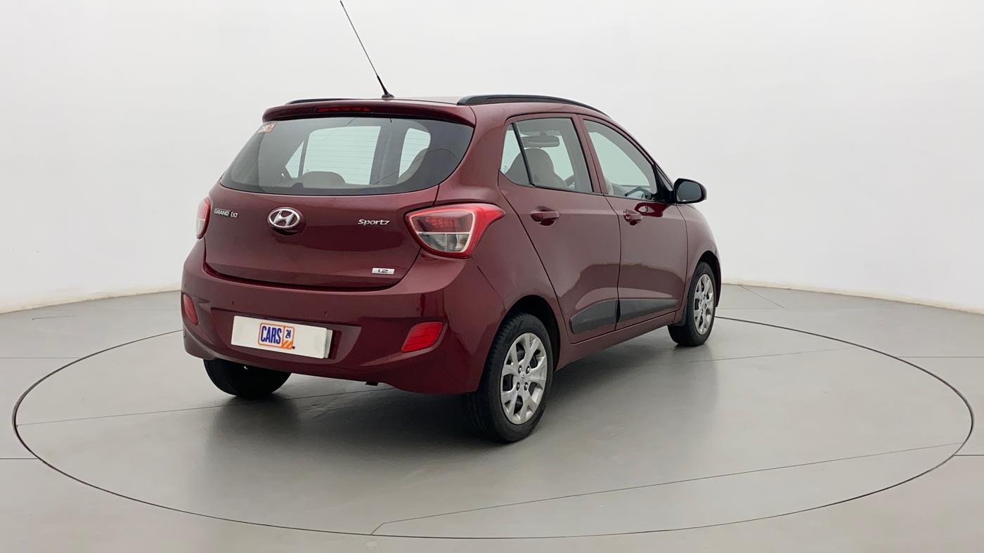 2016 Hyundai Grand i10 SPORTZ 1.2 KAPPA VTVT, Petrol, Manual, 69,302 km, Right Back Diagonal