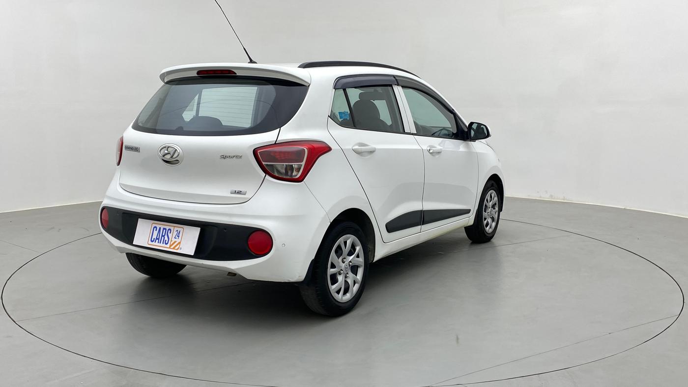 2018 Hyundai Grand i10 SPORTZ 1.2 KAPPA VTVT, Petrol, Manual, 69,483 km, Right Back Diagonal