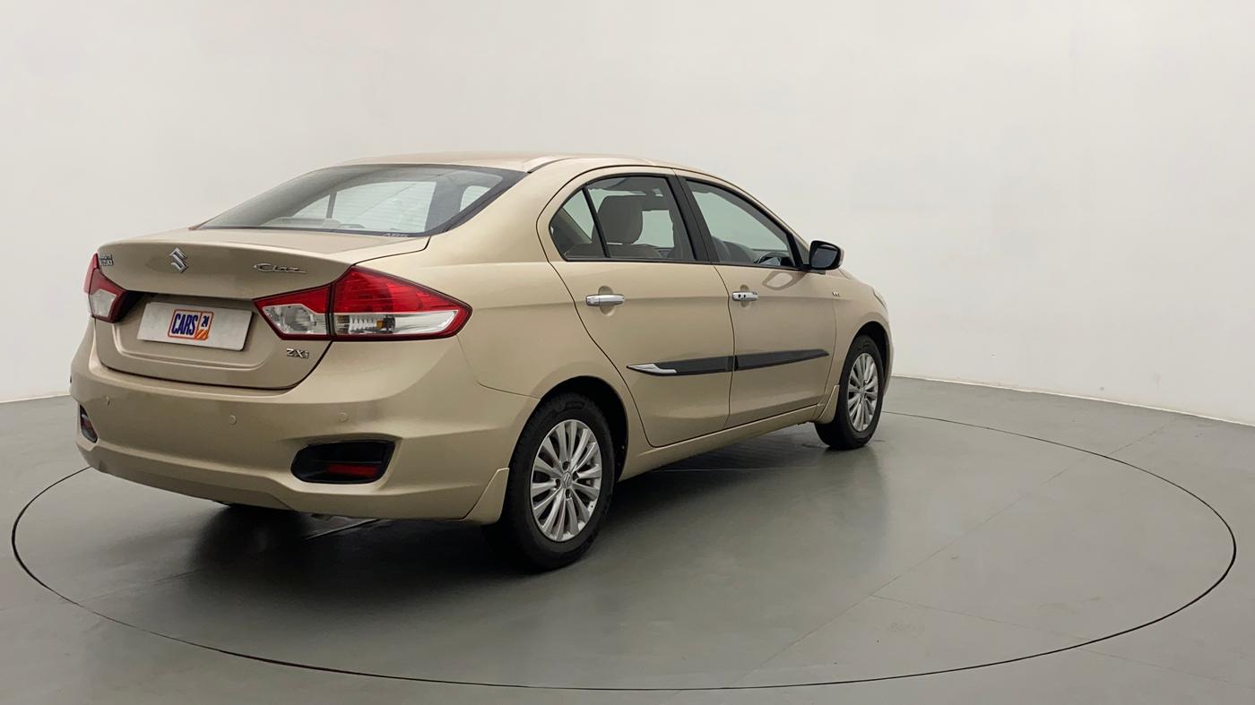 2015 Maruti Ciaz ZXI, CNG, Manual, 49,657 km, Right Back Diagonal