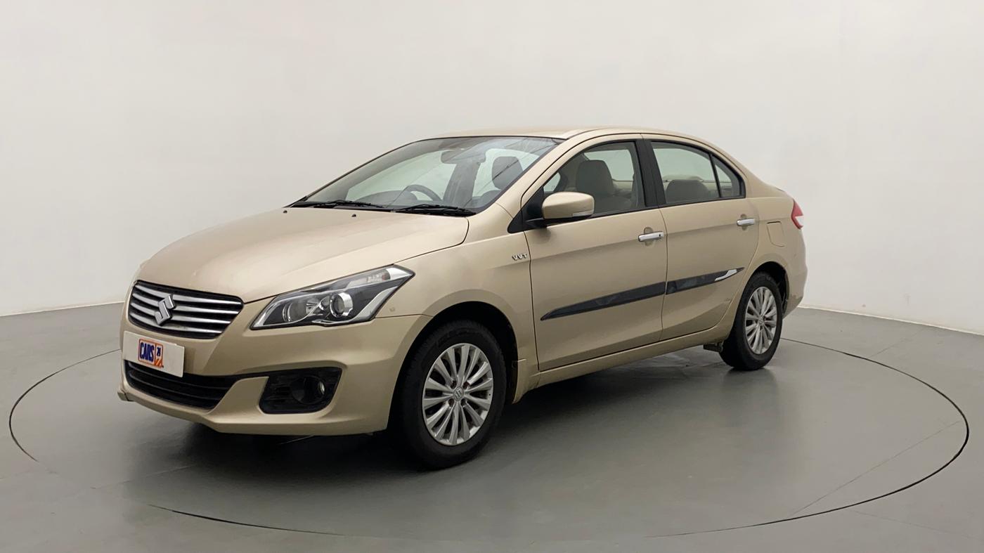 2015 Maruti Ciaz ZXI, CNG, Manual, 49,657 km, Left Front Diagonal